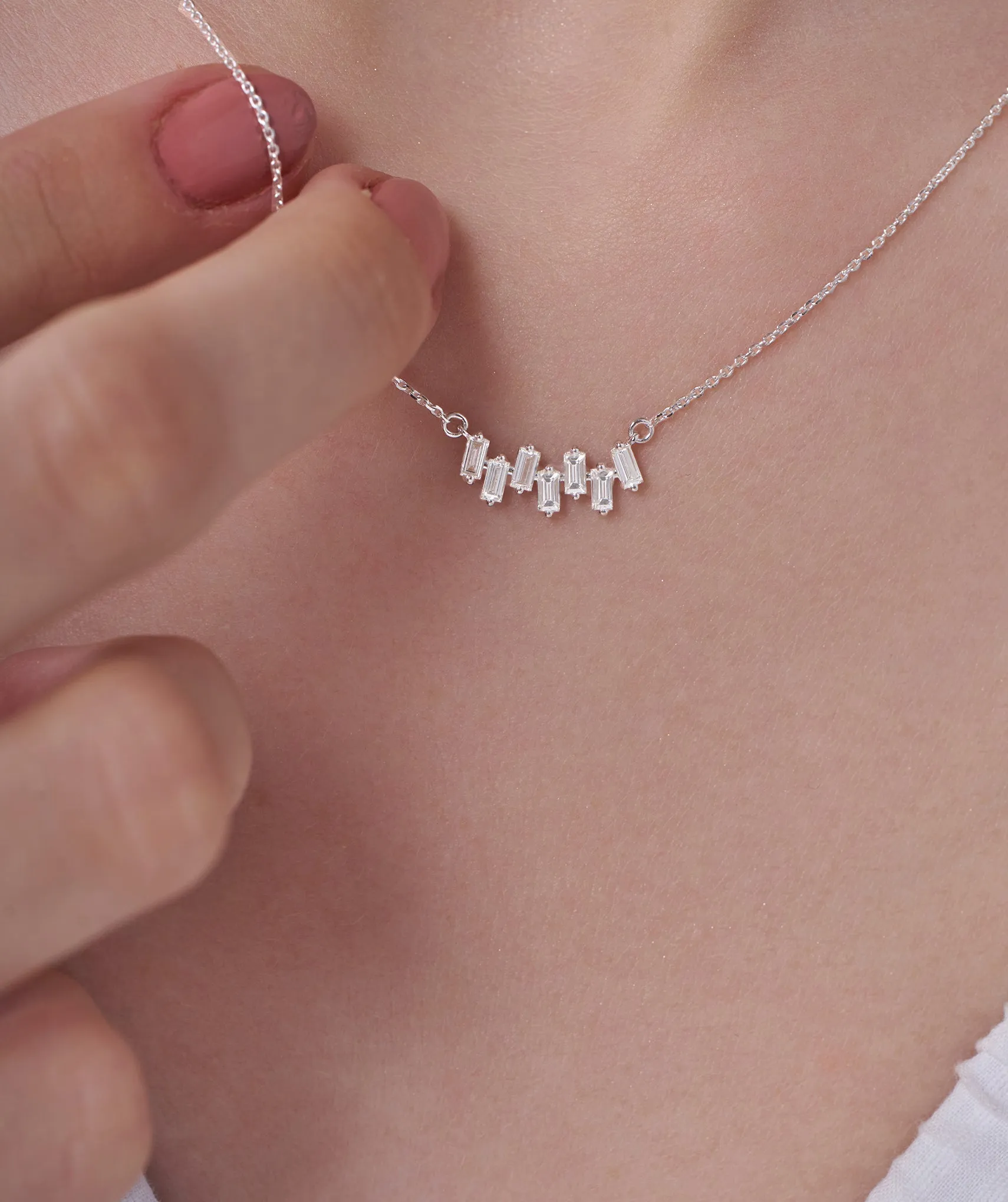 Modernity Linear Diamond Necklace