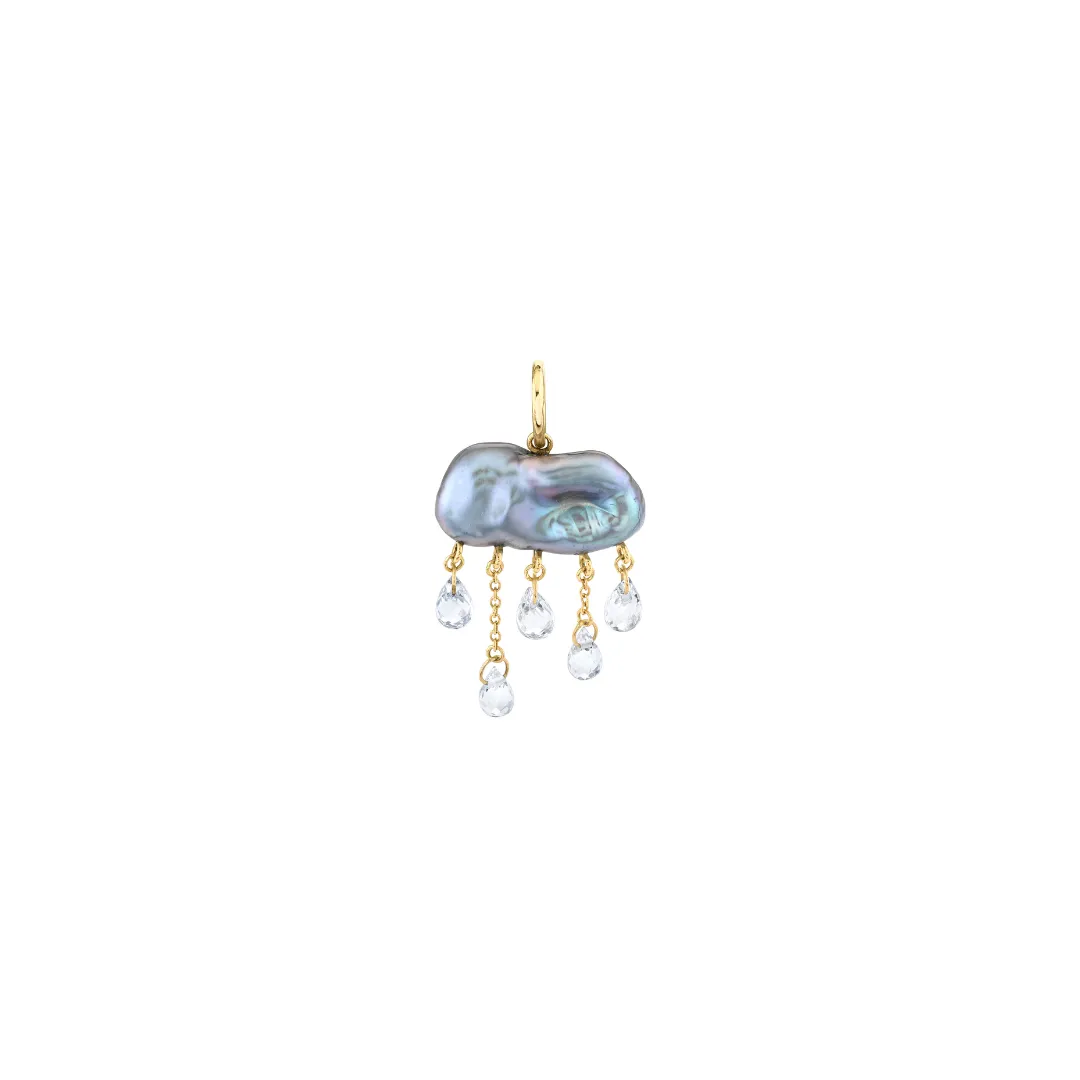 Monsoon Charm with Grey Pearl