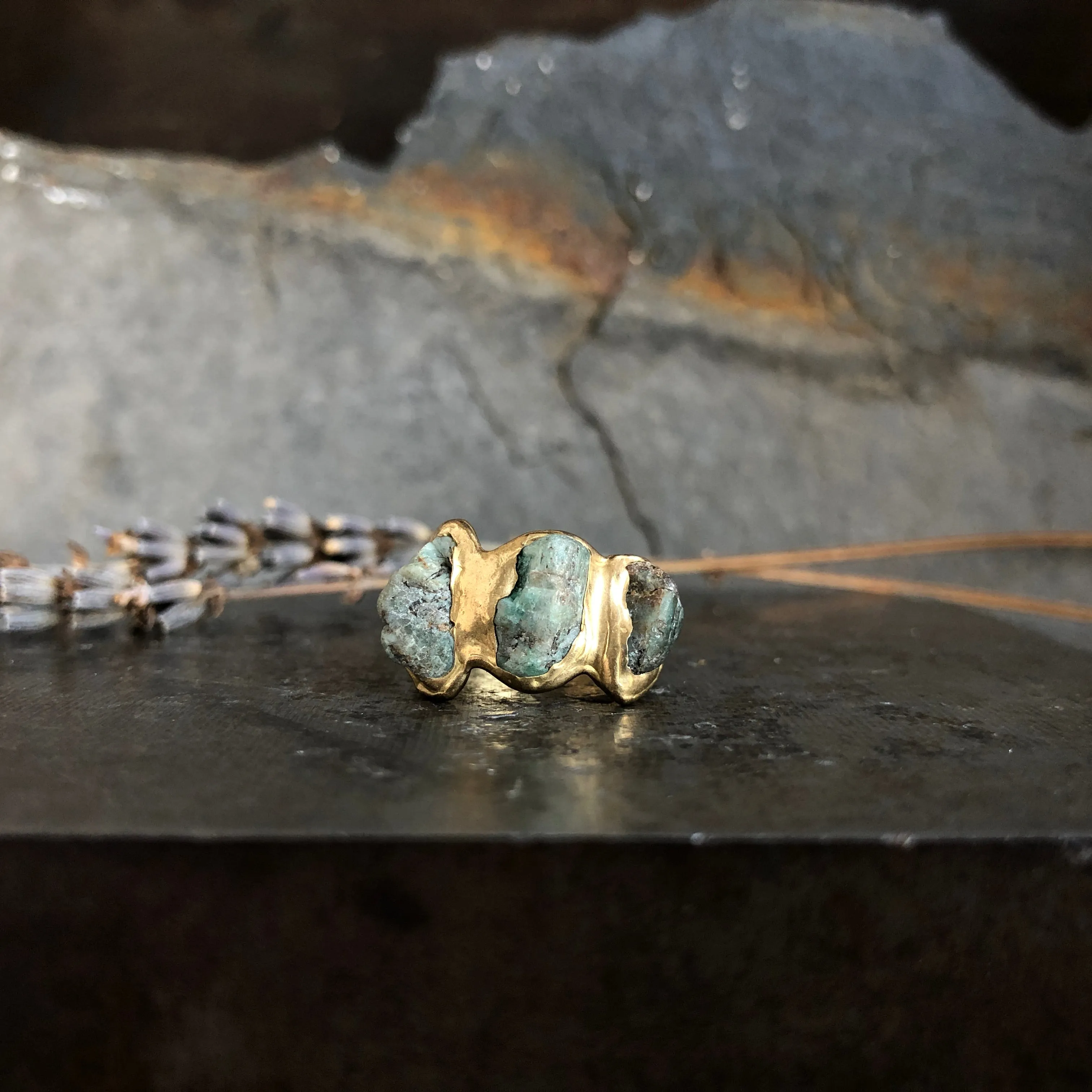 Mosaic Triple Ring