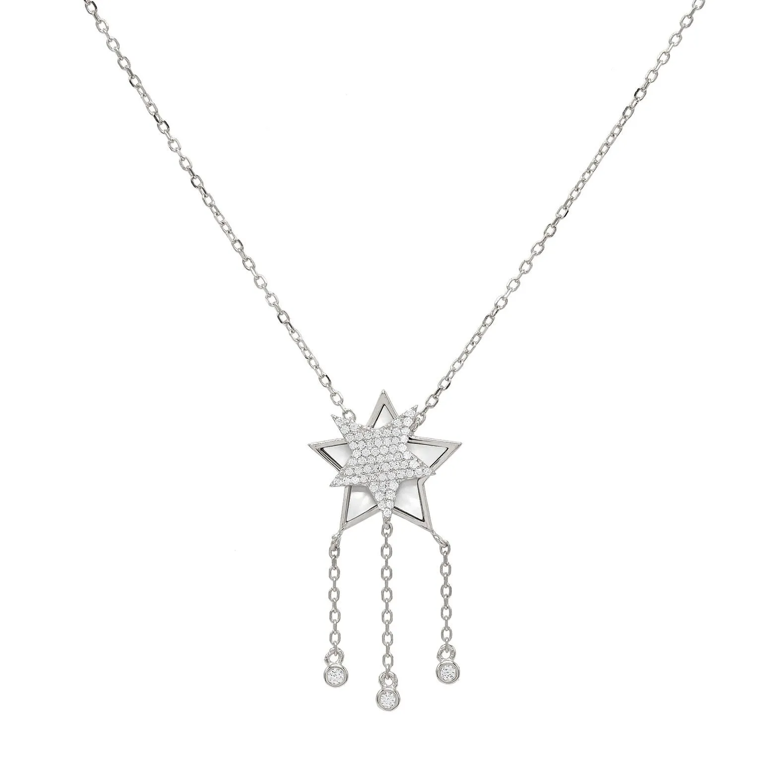 Mother of Pearl Star Necklace