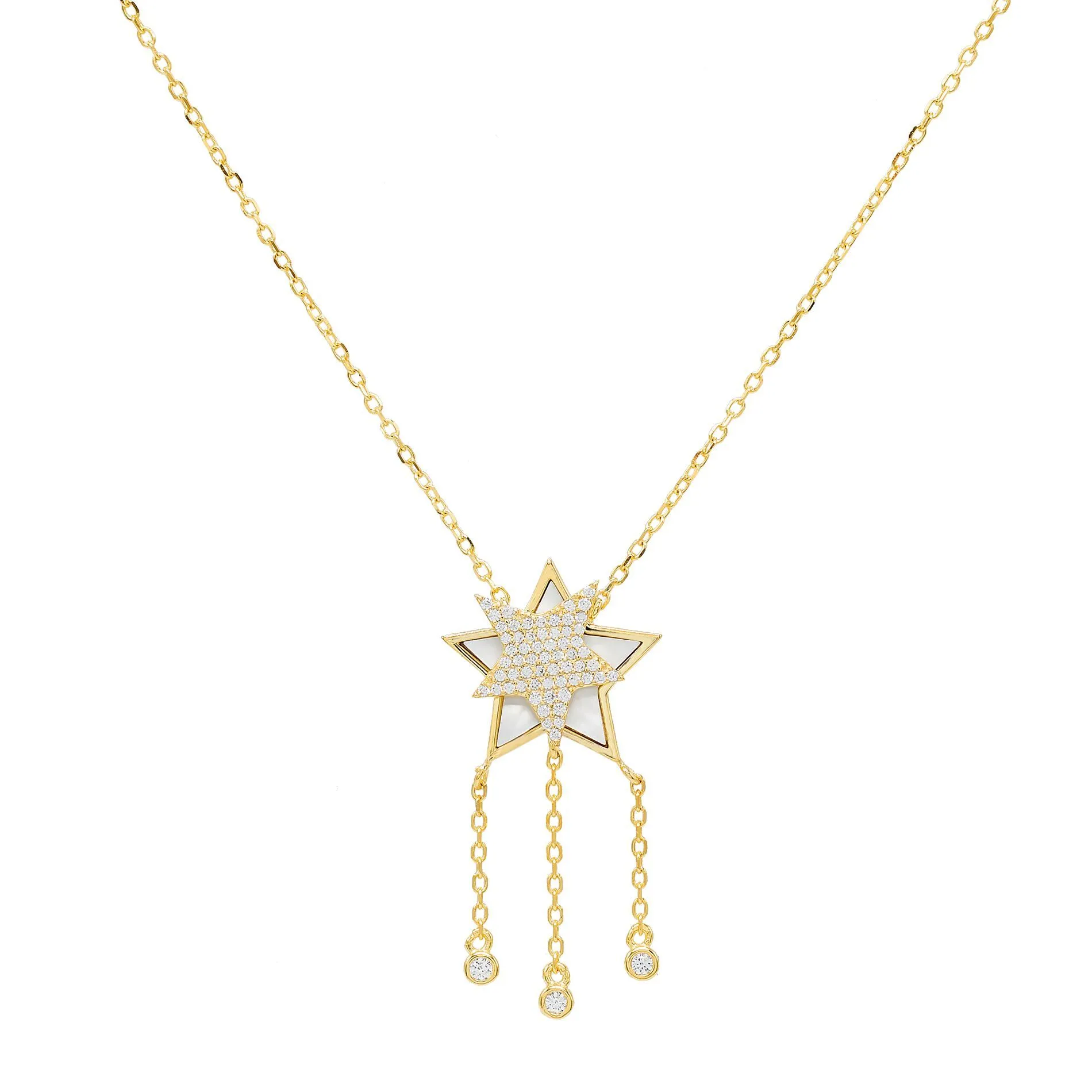 Mother of Pearl Star Necklace