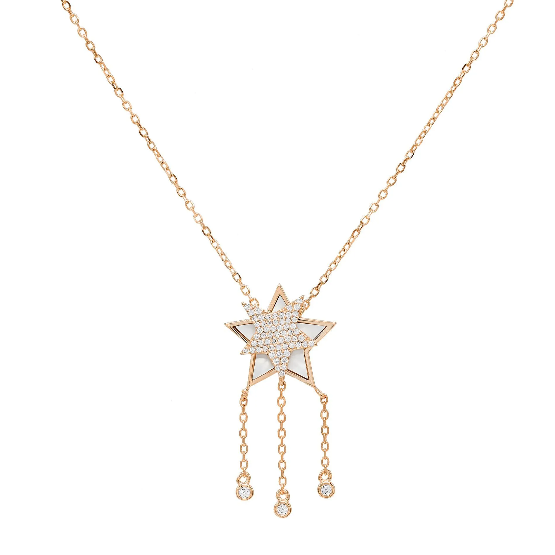 Mother of Pearl Star Necklace