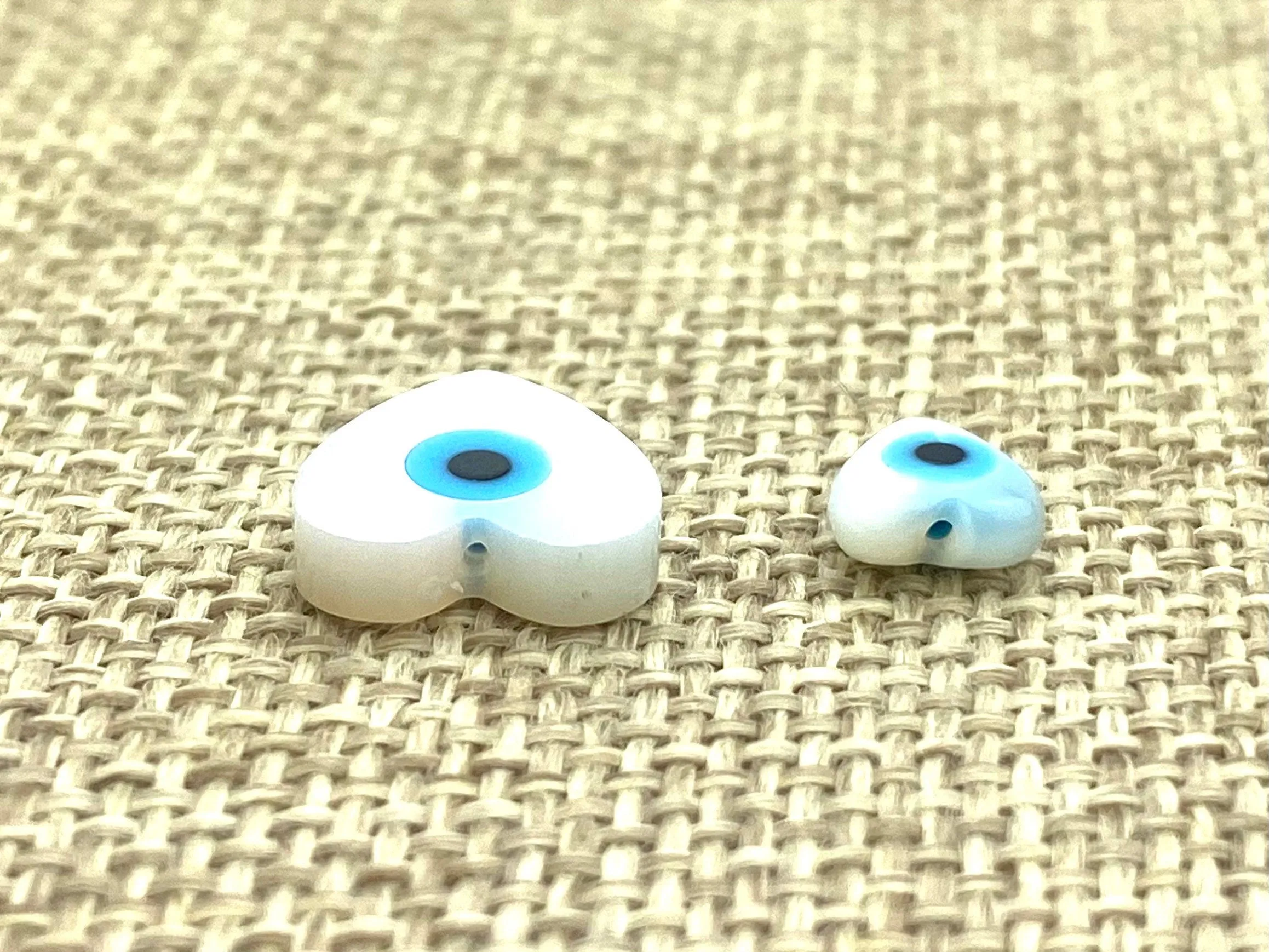 Mother Of Pearls Heart Beads, Medium heart beads, Small Heart Beads, Blue Eye Beads, Evil Eye