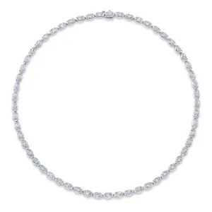 Moval Diamond Tennis Necklace