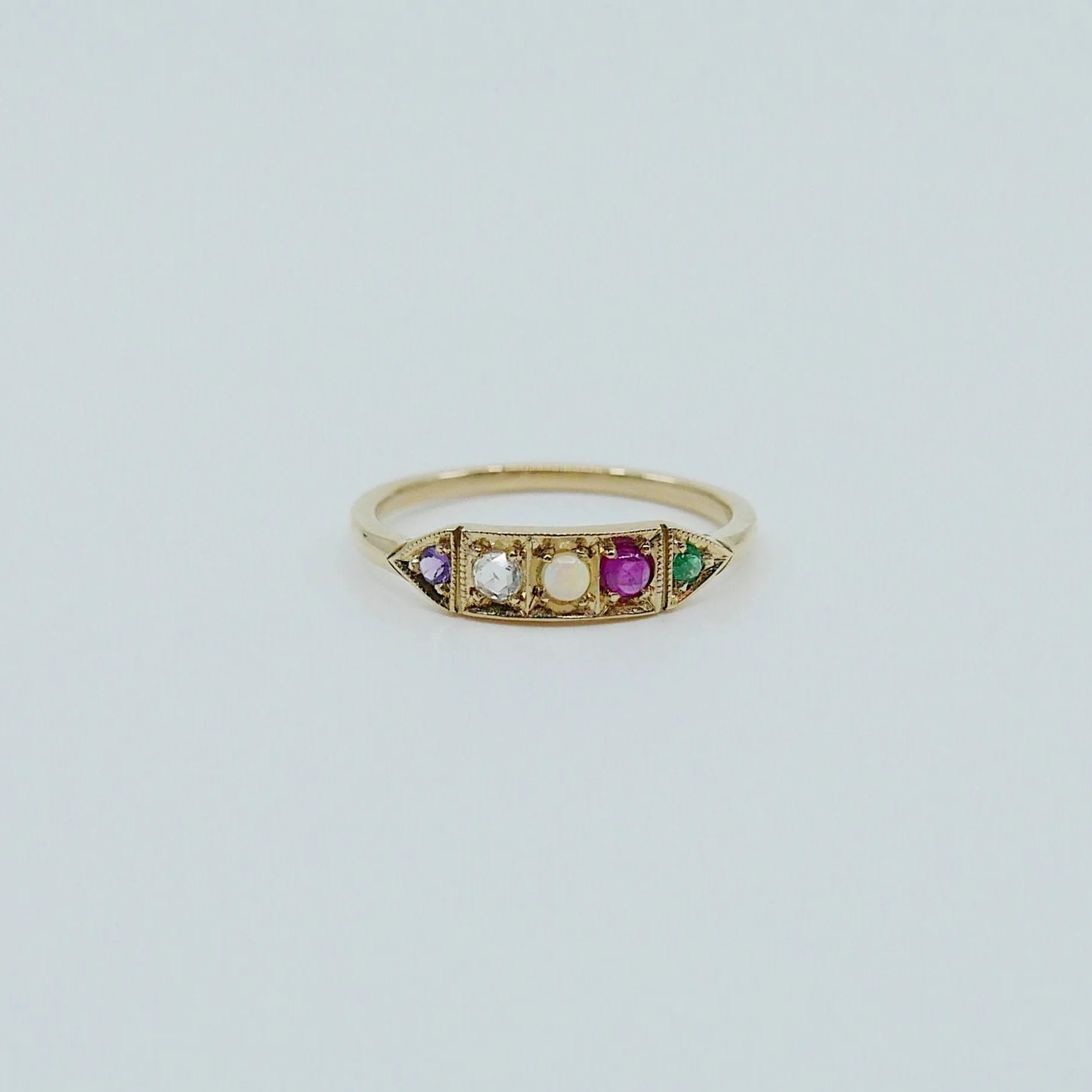 Ms. Goodbar ADORE Acrostic Ring
