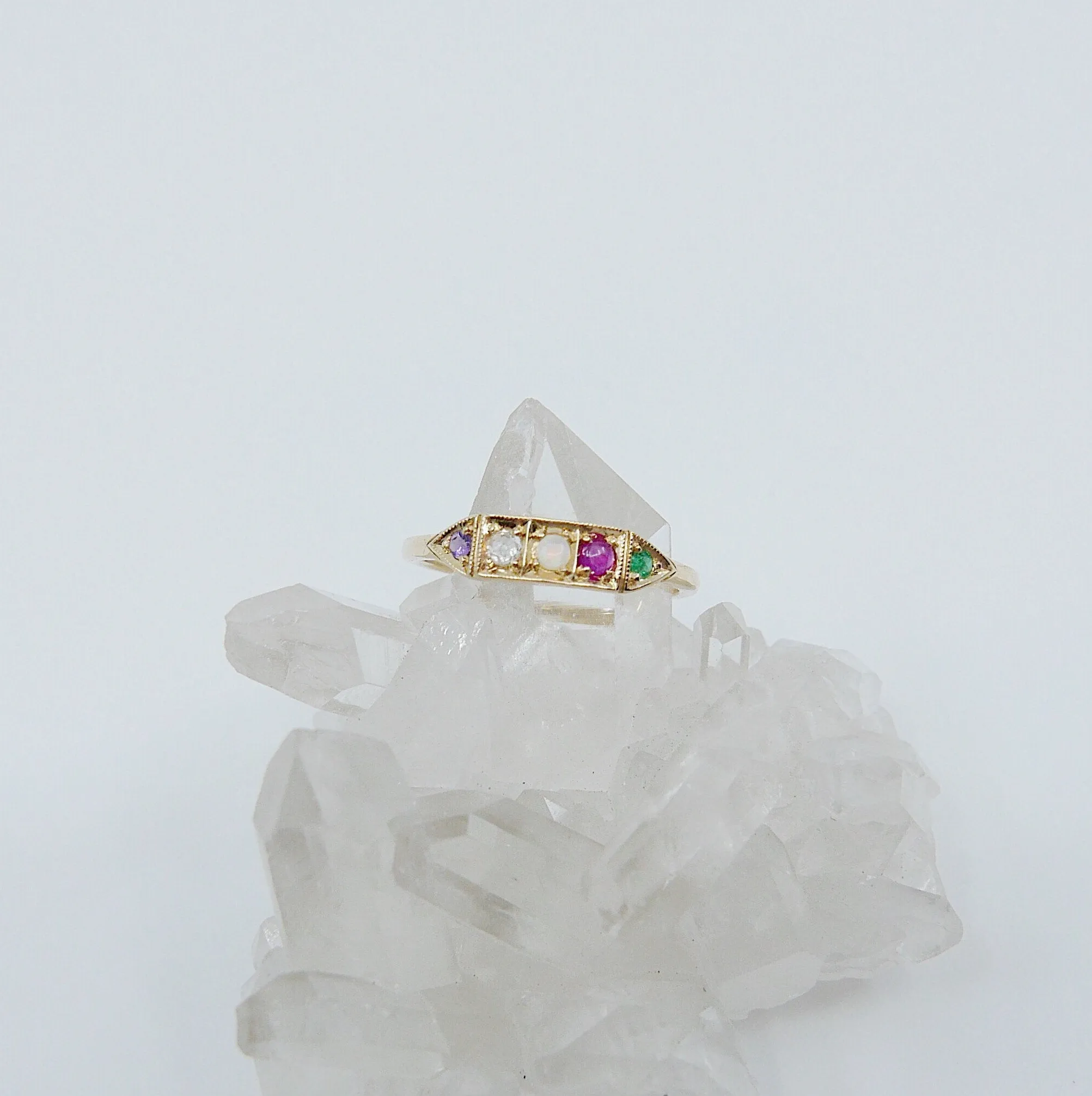 Ms. Goodbar ADORE Acrostic Ring