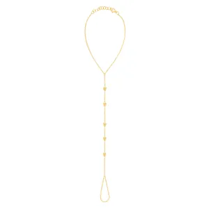 Multiple Helium Heart Hand Chain Bracelet