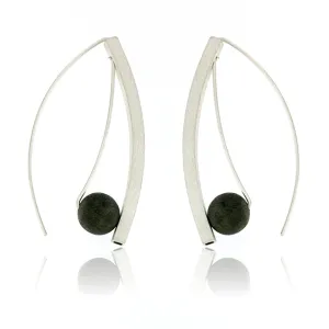 Mysterium Collection Sterling Silver & Oxidized Earrings