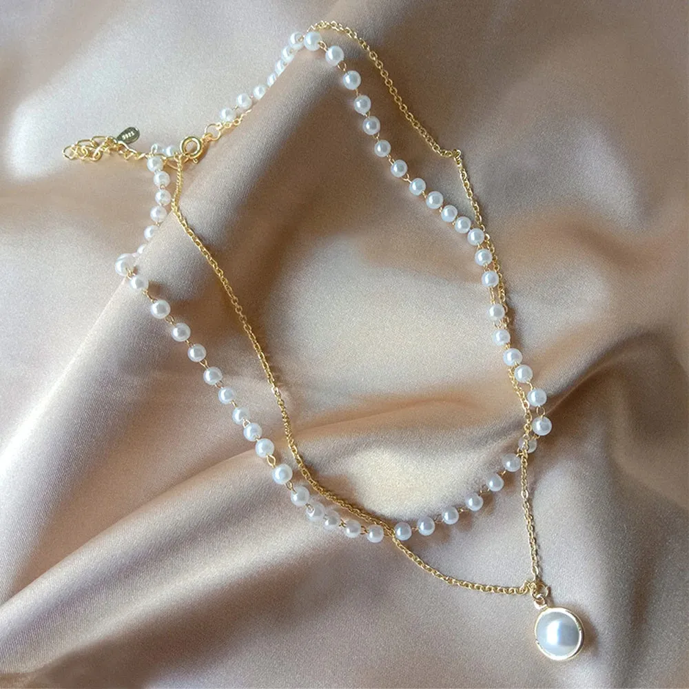 New Fashion Kpop Pearl Choker Necklace Chain for Women