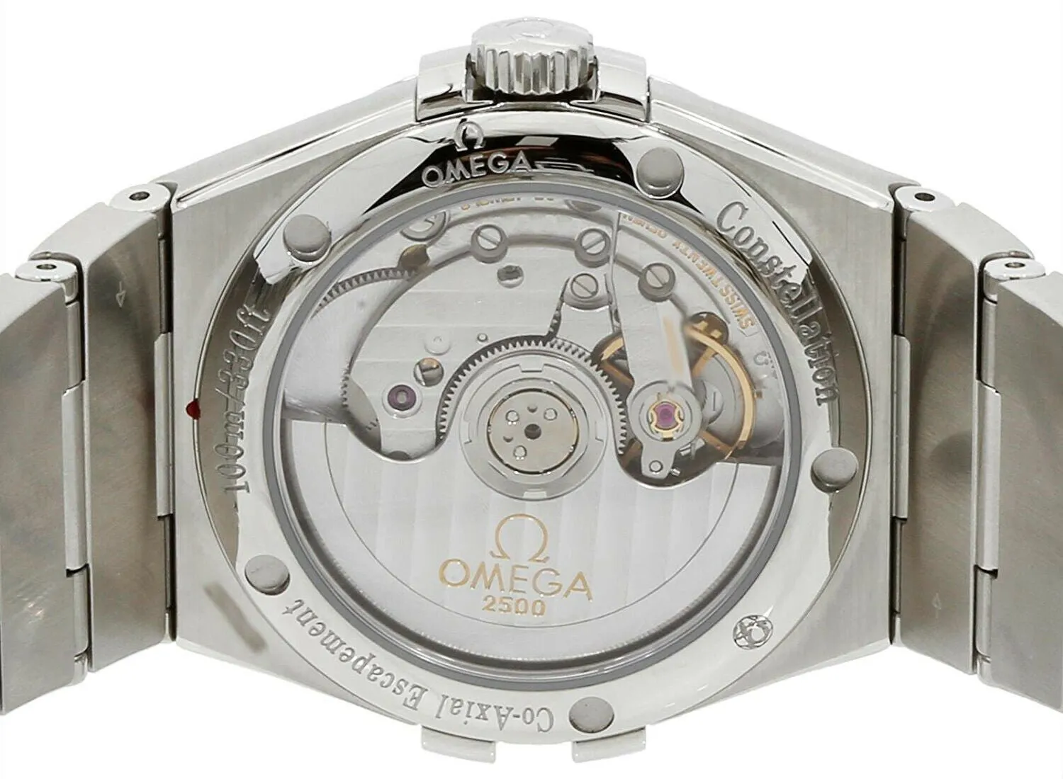 Omega Constellation Steel & Diamond Automatic Womens Watch Silver Dial Date 123.15.35.20.52.001