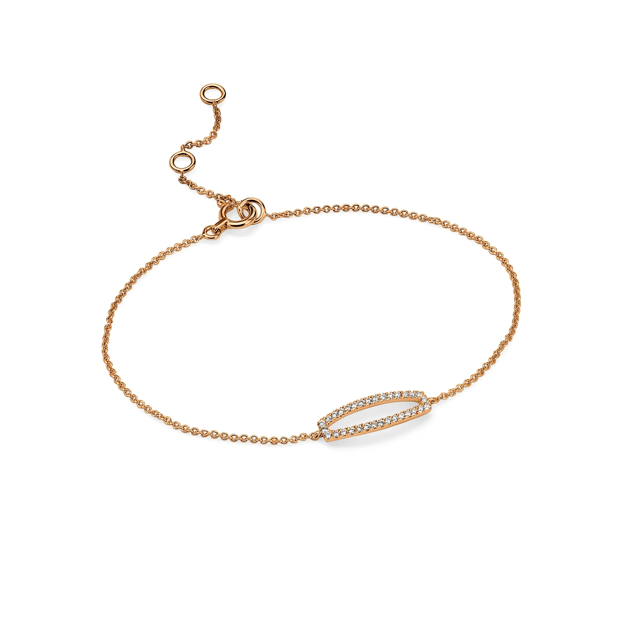 Oval Bar Diamond Bracelet