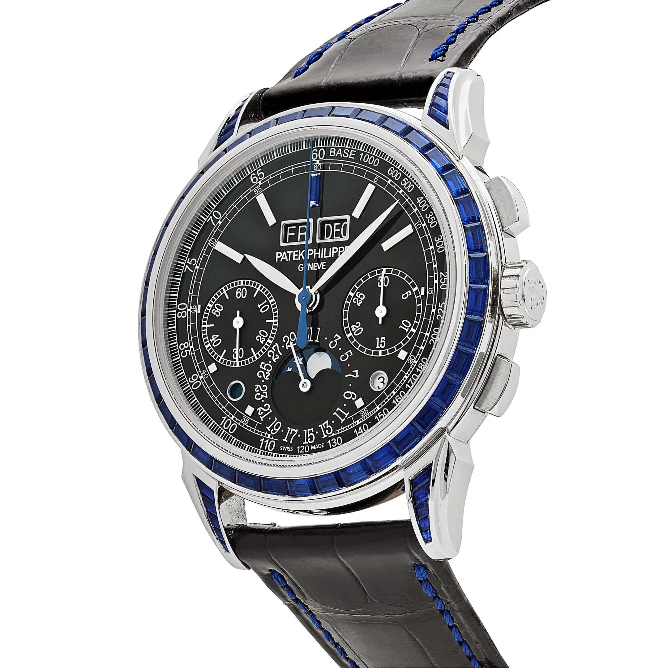 Patek Philippe Grand Complications 5271/11P-001 Moon Phases Platinum Black Dial Sapphire Bezel