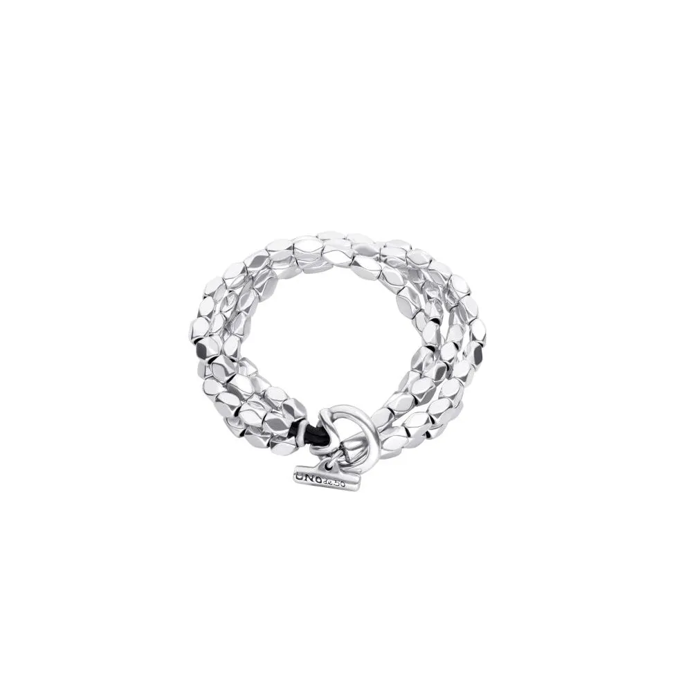Paths bracelet, silver