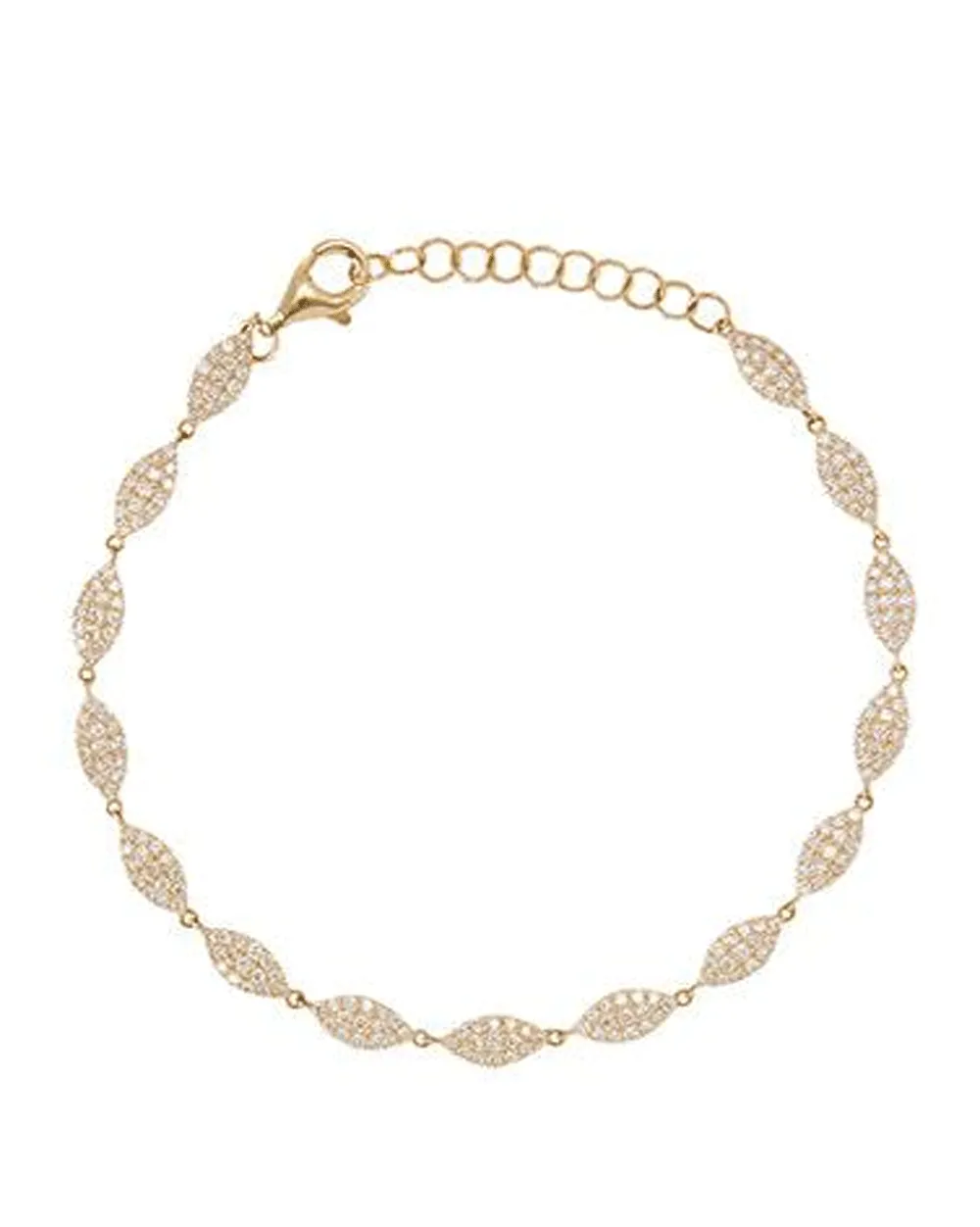 Pavé Marquis Diamond Bracelet