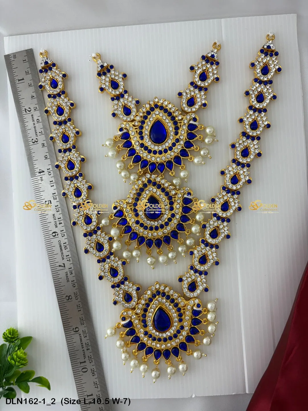 Pearl Drops Long Necklace: Graceful Adornments Await DLN-162