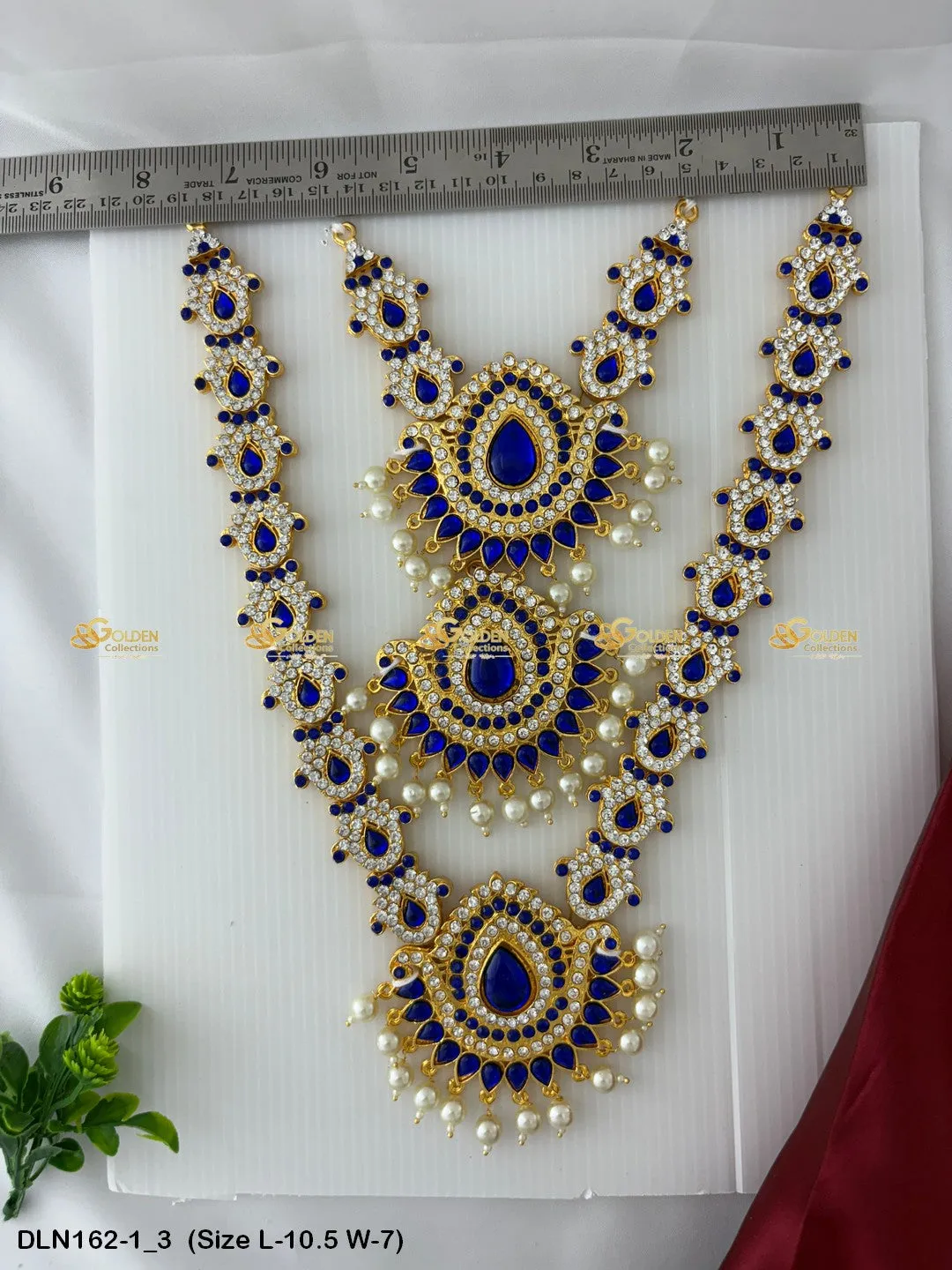 Pearl Drops Long Necklace: Graceful Adornments Await DLN-162