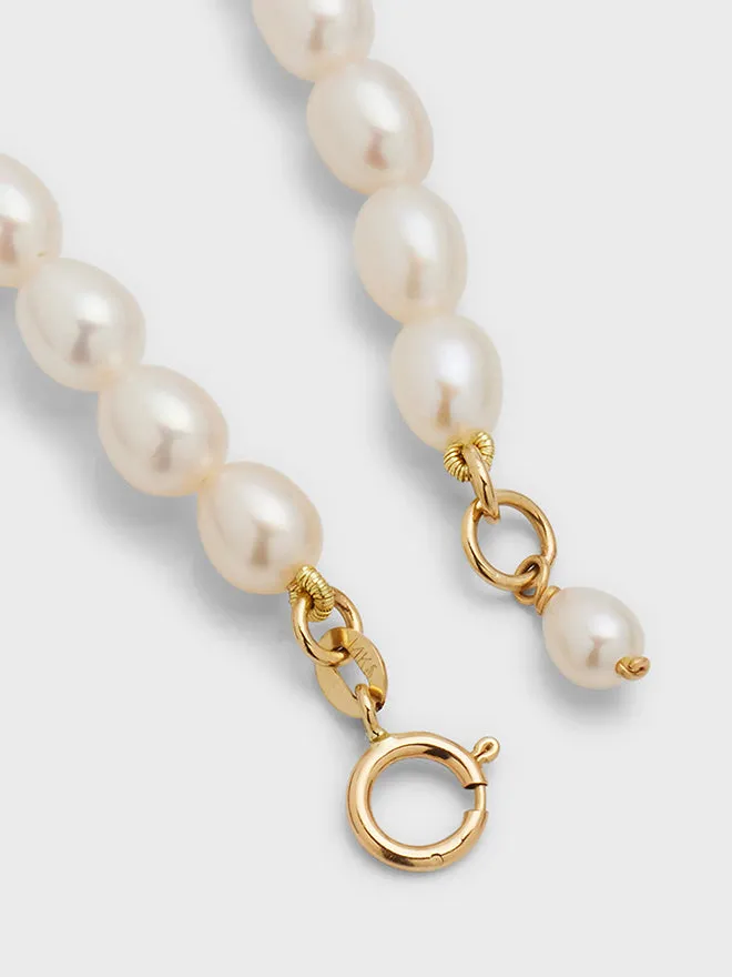 Pearl Gold Nugget Necklace