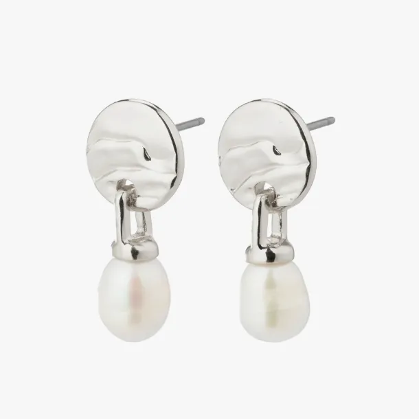 Pilgrim Heat Silver Freshwater Pearl Earrings
