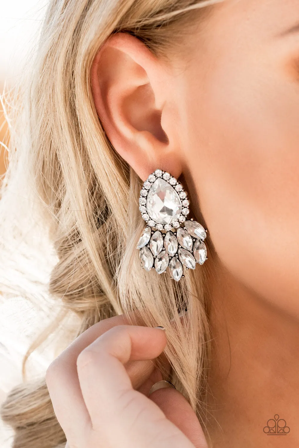 Pink Friday - Stunningly Silver Earrings
