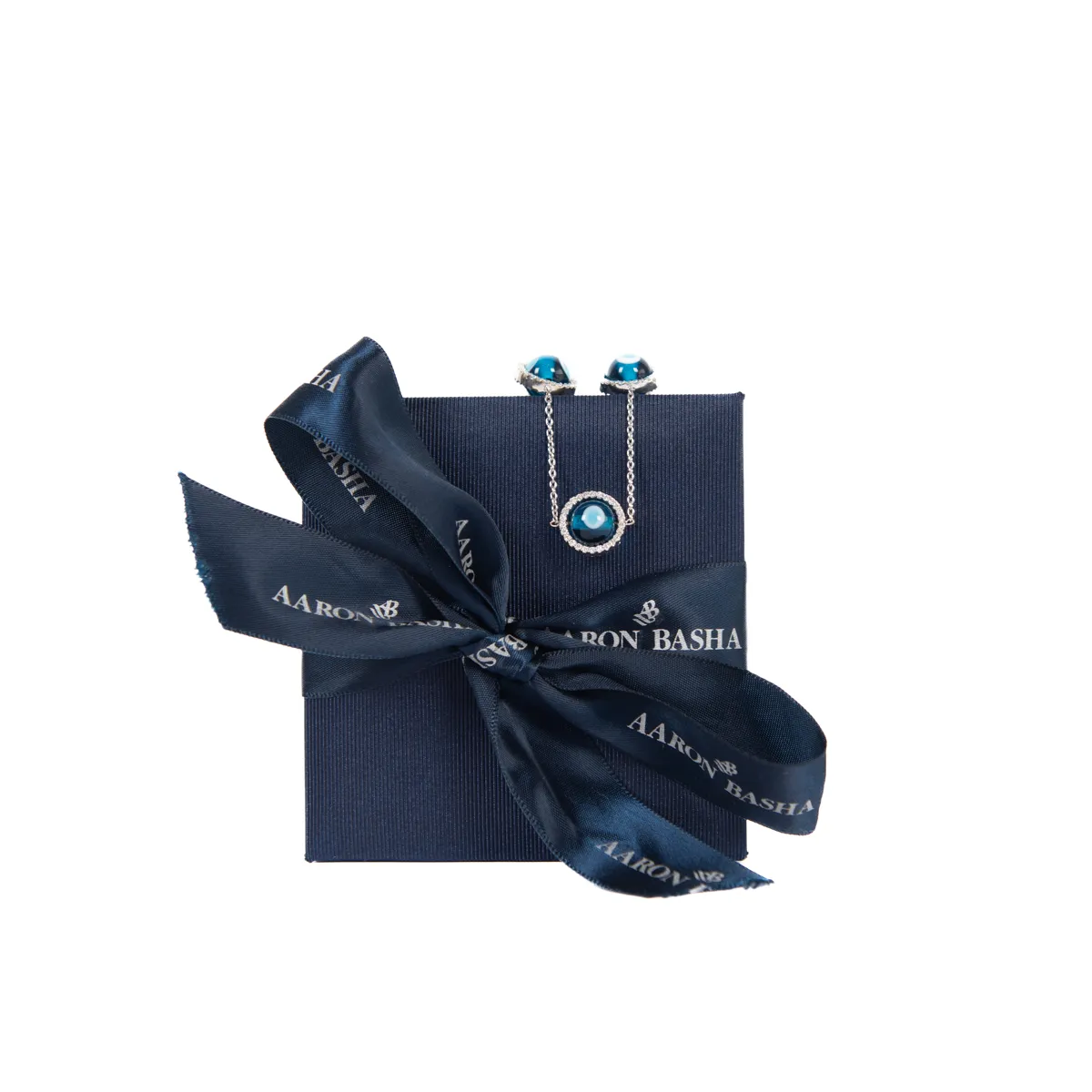 Pre-Owned Aaron Basha Diamond Evil Eye Bracelet