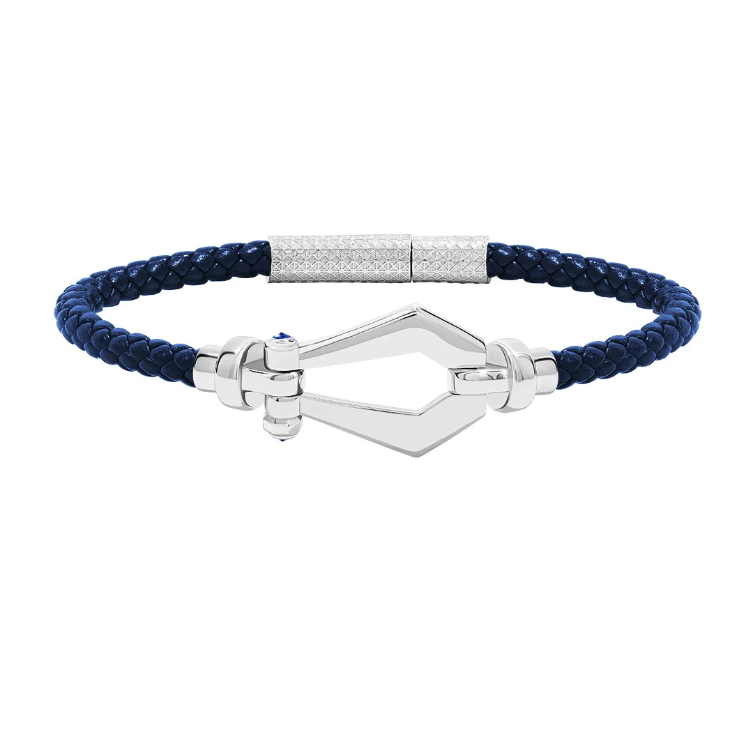 Premium Buckle Leather Bracelet in Gold