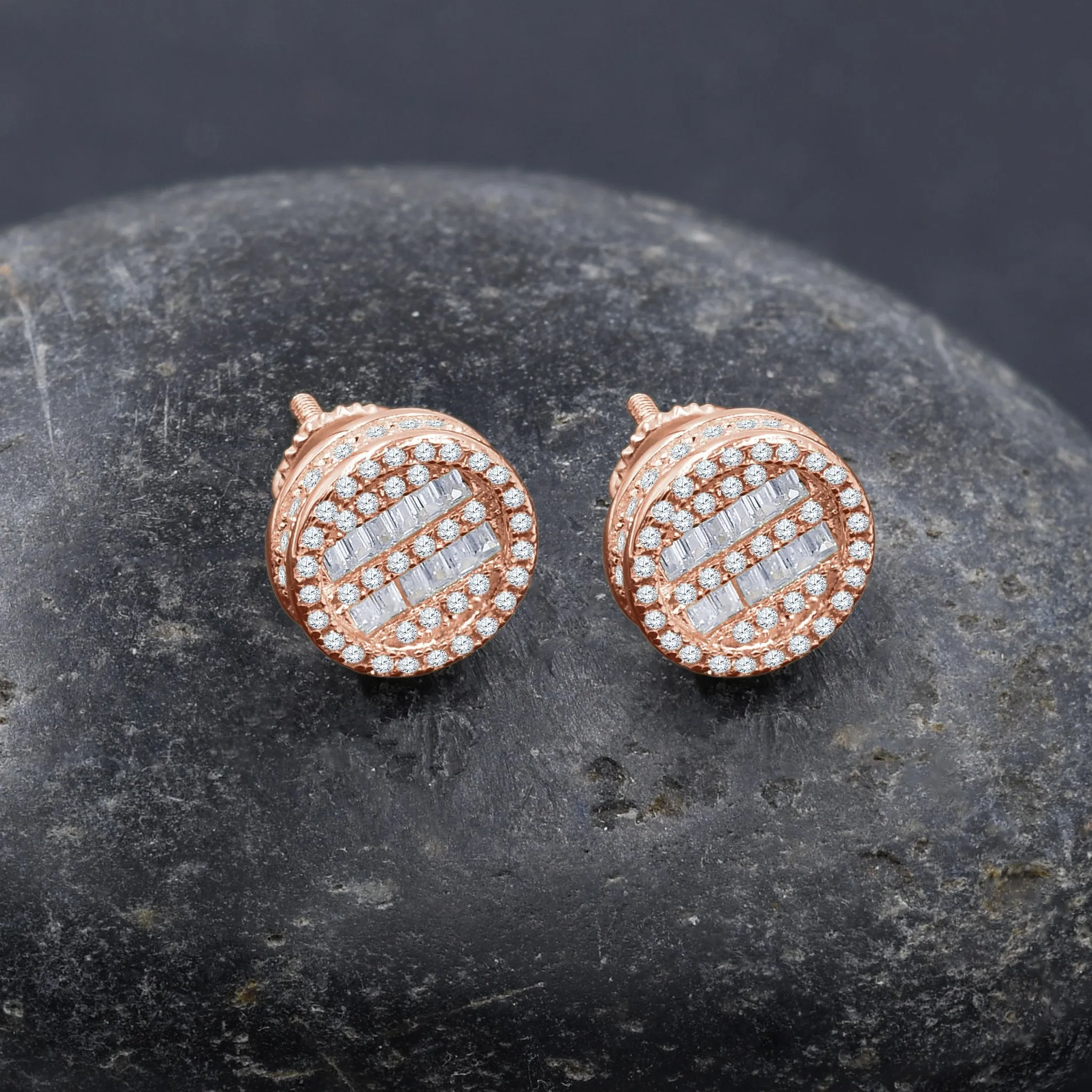 Premium Scintillant Stud Earrings | AAA CZ Stones & Golden Plating