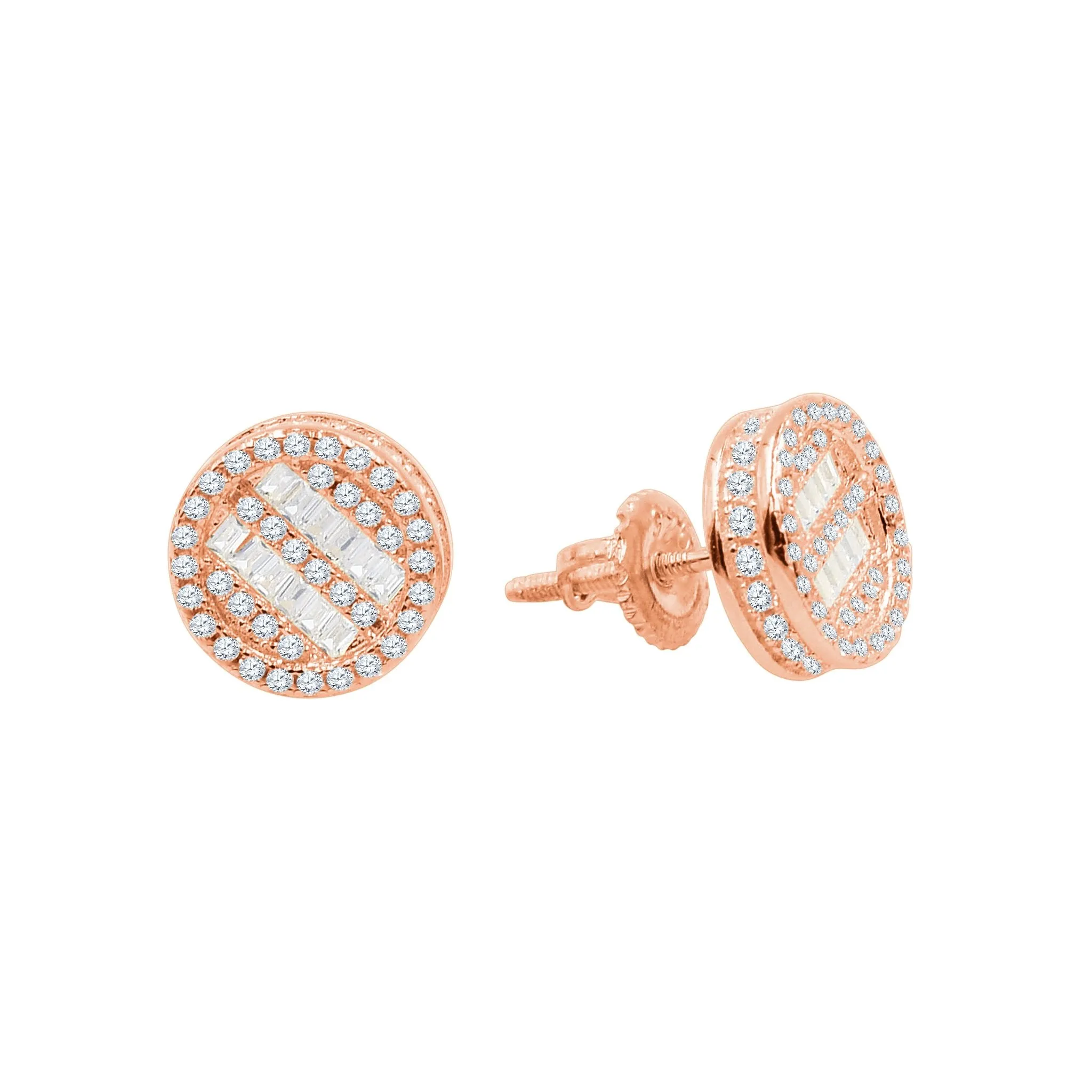 Premium Scintillant Stud Earrings | AAA CZ Stones & Golden Plating