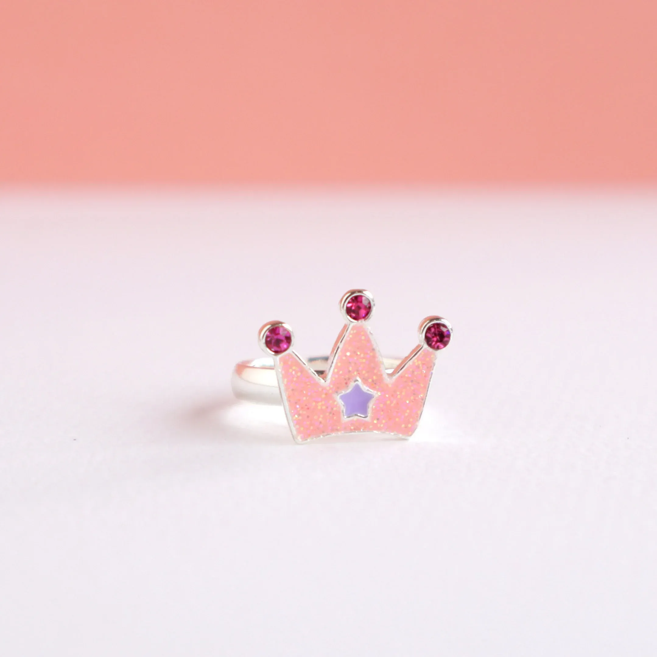Princess Tiara Ring in Velvet Crown Box