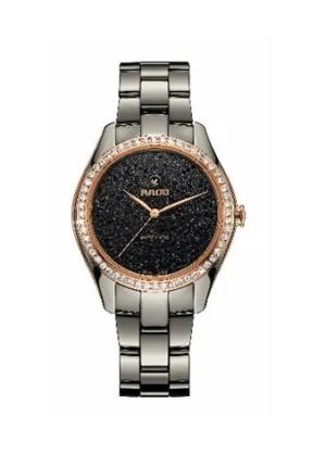 Rado Hyperchrome Automatic Diamond Black Dial Ladies Watch R32523722