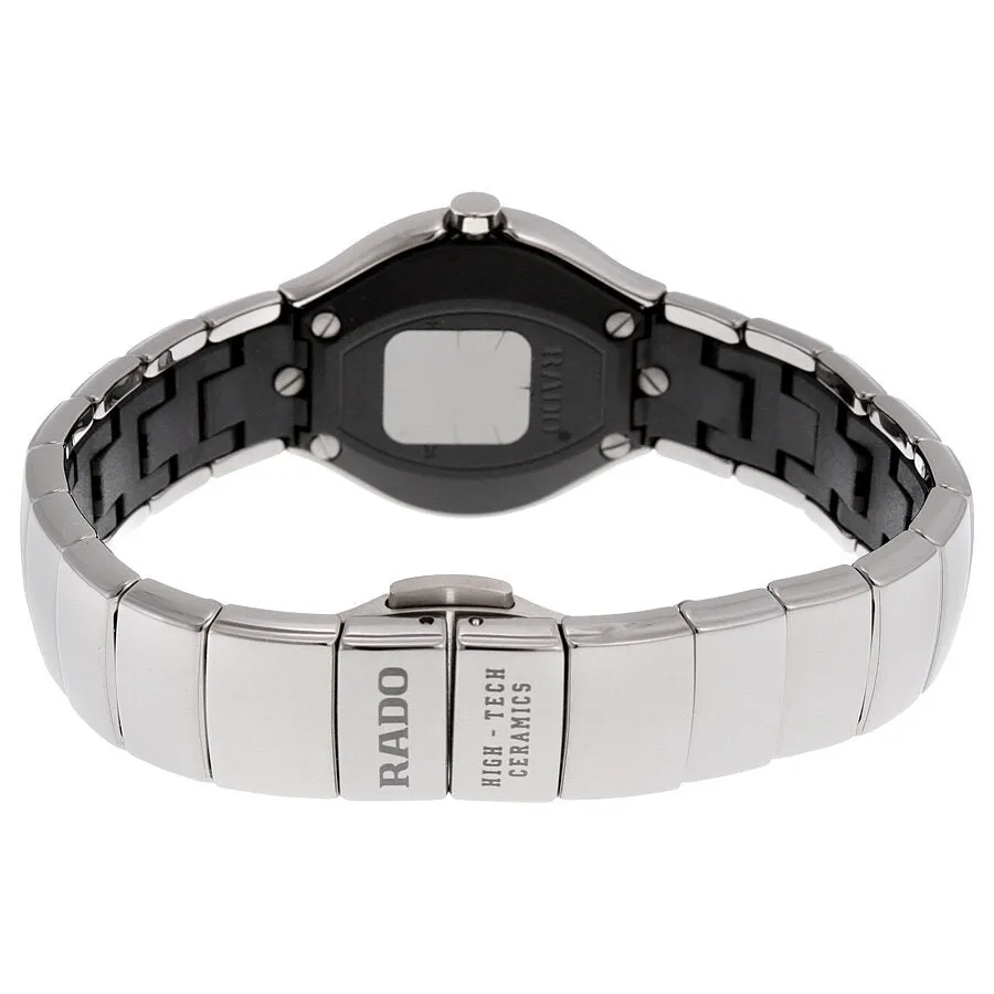 Rado True Black Dial Platinum-tone Ceramic Ladies Watch R27656162