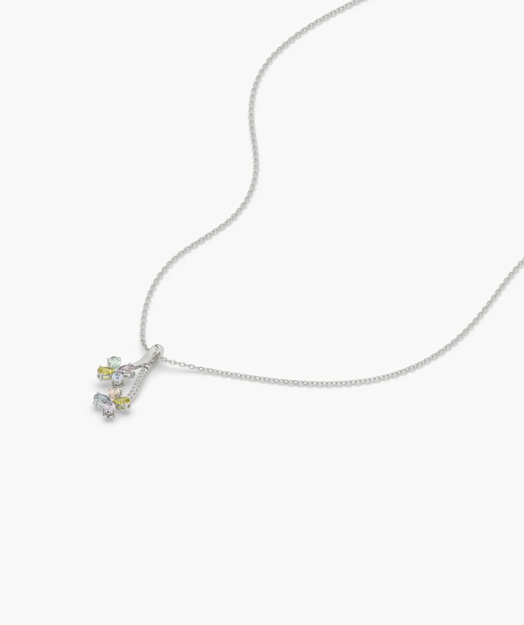 Rainbow Bloom 14K Gold Necklace