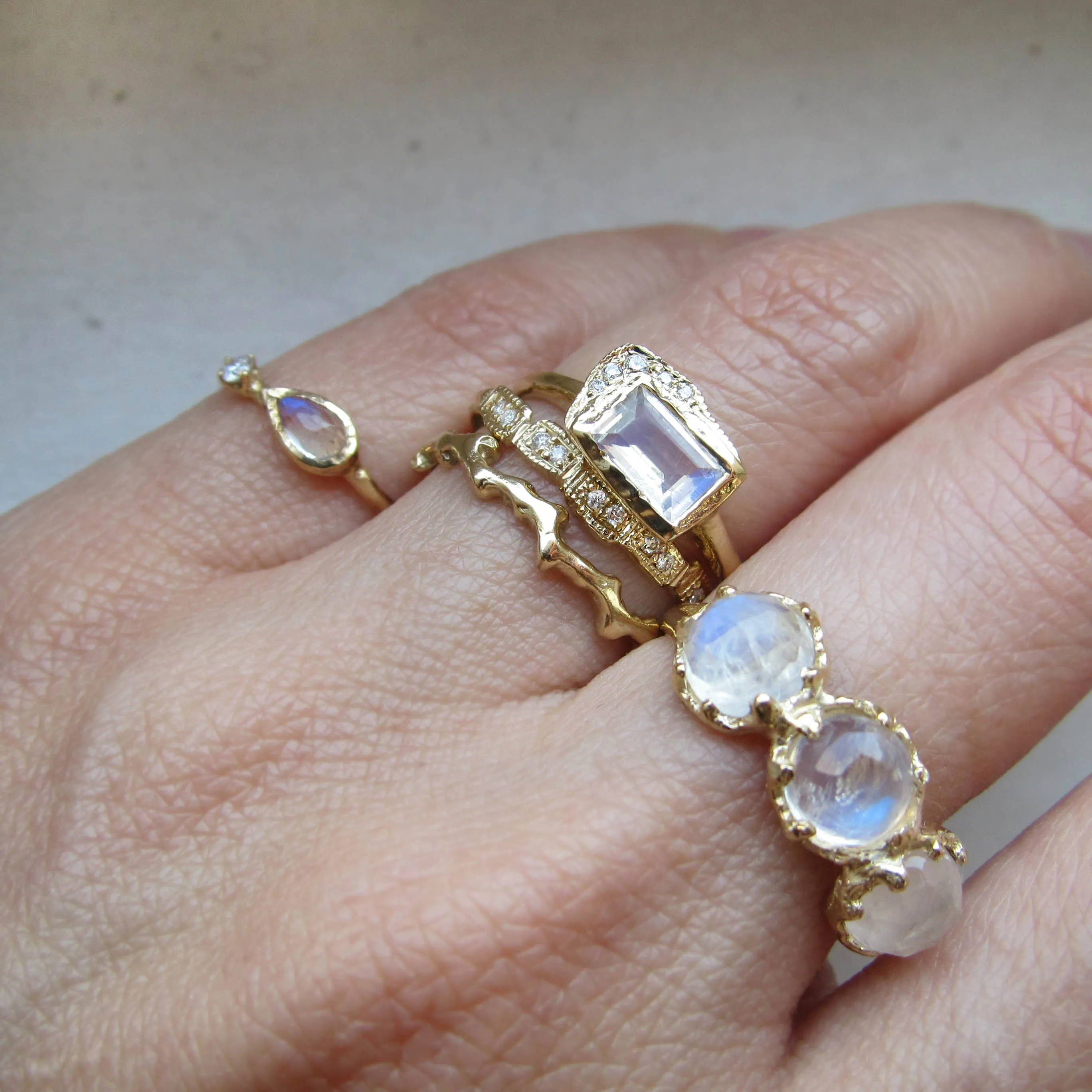 Reflection EW Moonstone Ring