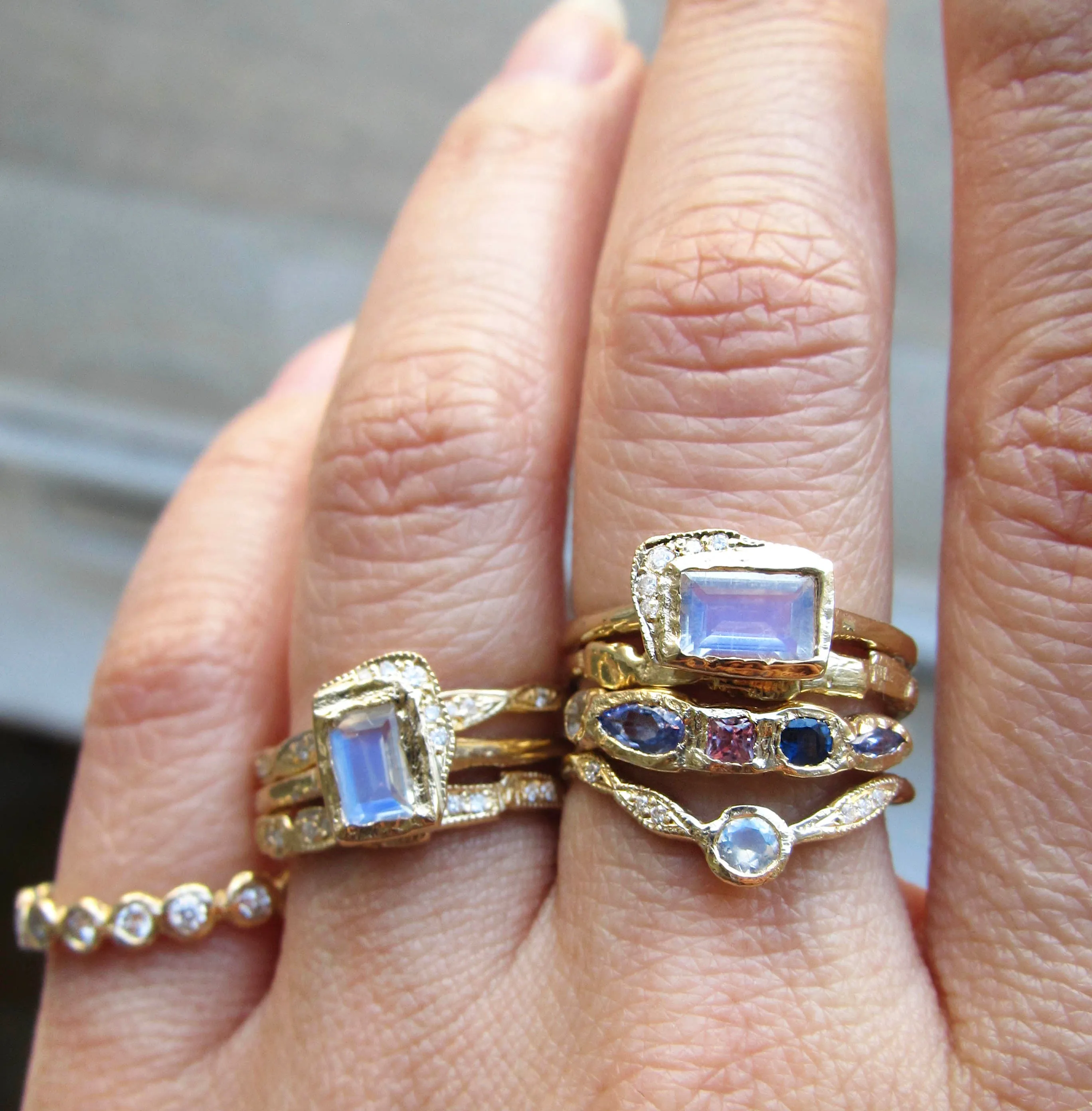 Reflection EW Moonstone Ring