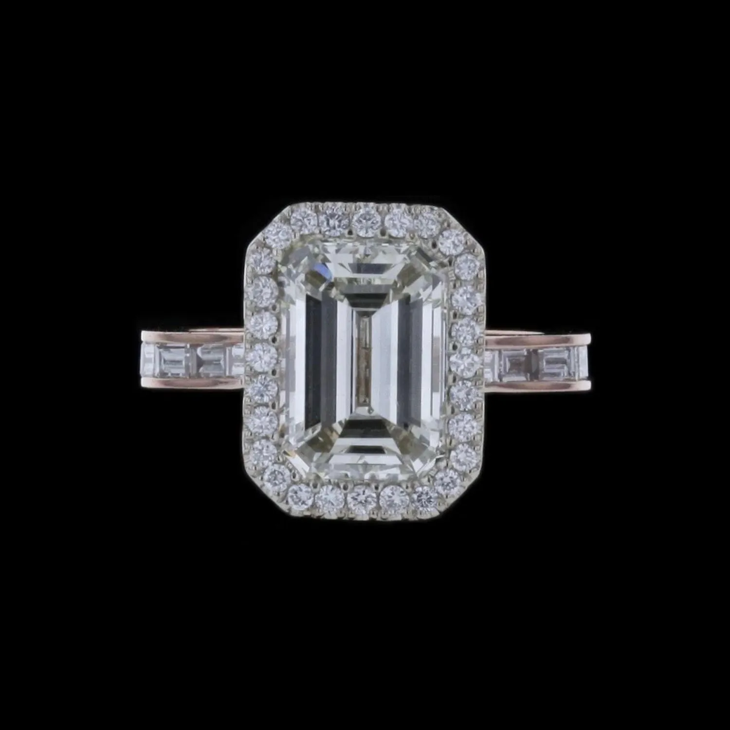 Ring Slide Emerald Baguette