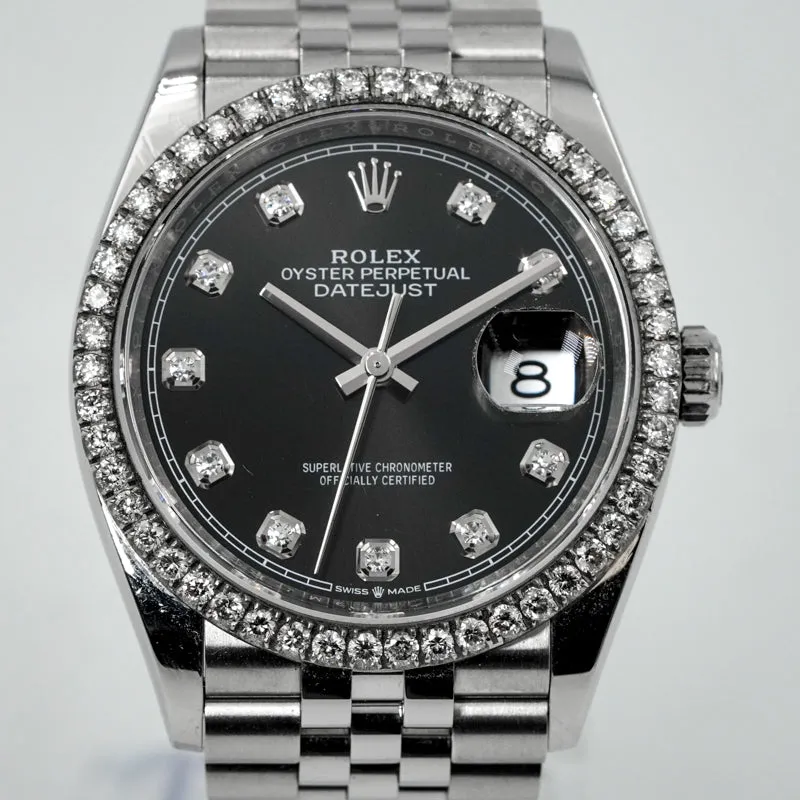 Rolex Datejust 116234 Diamond Dial & Bezel 36mm Stainless Steel