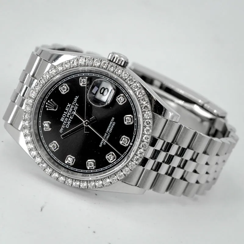Rolex Datejust 116234 Diamond Dial & Bezel 36mm Stainless Steel