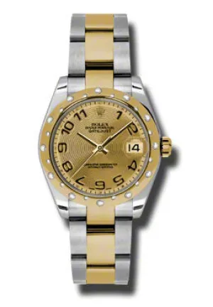 Rolex Datejust Lady 31 Champagne Dial Stainless Steel and 18K Yellow Gold Oyster Bracelet Automatic Watch 178343CCAO