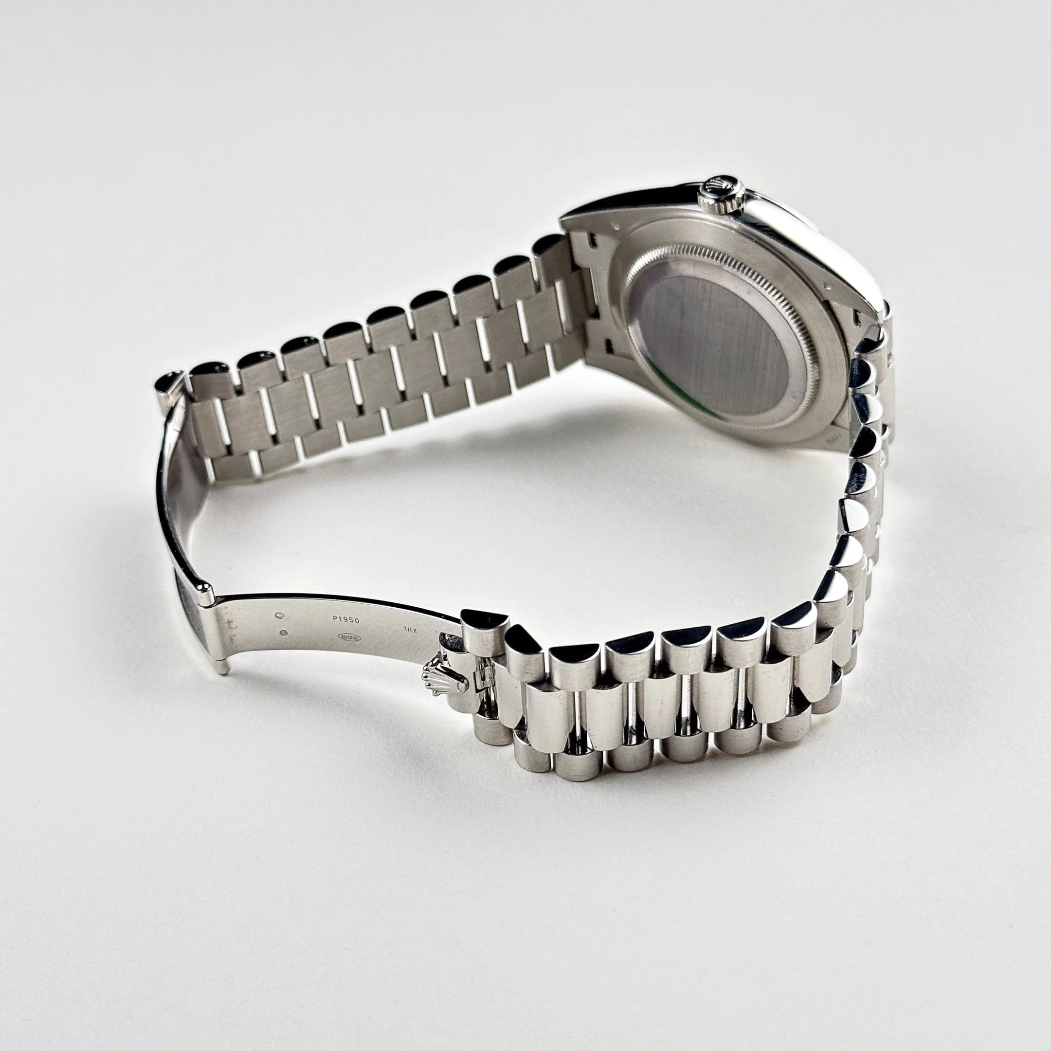 Rolex Day-Date 228206 Platinum  Olive Green Arabic Dial