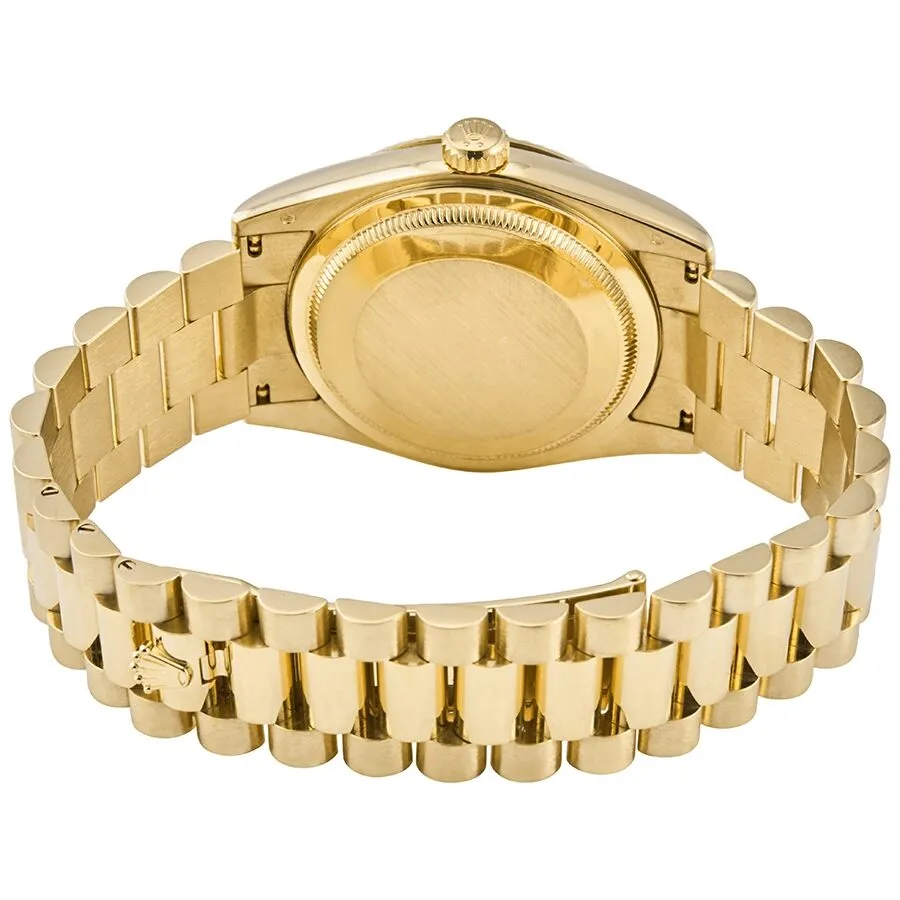 Rolex Day-Date Silver Dial 18K Yellow Gold President Automatic Men's Watch 118238SDP