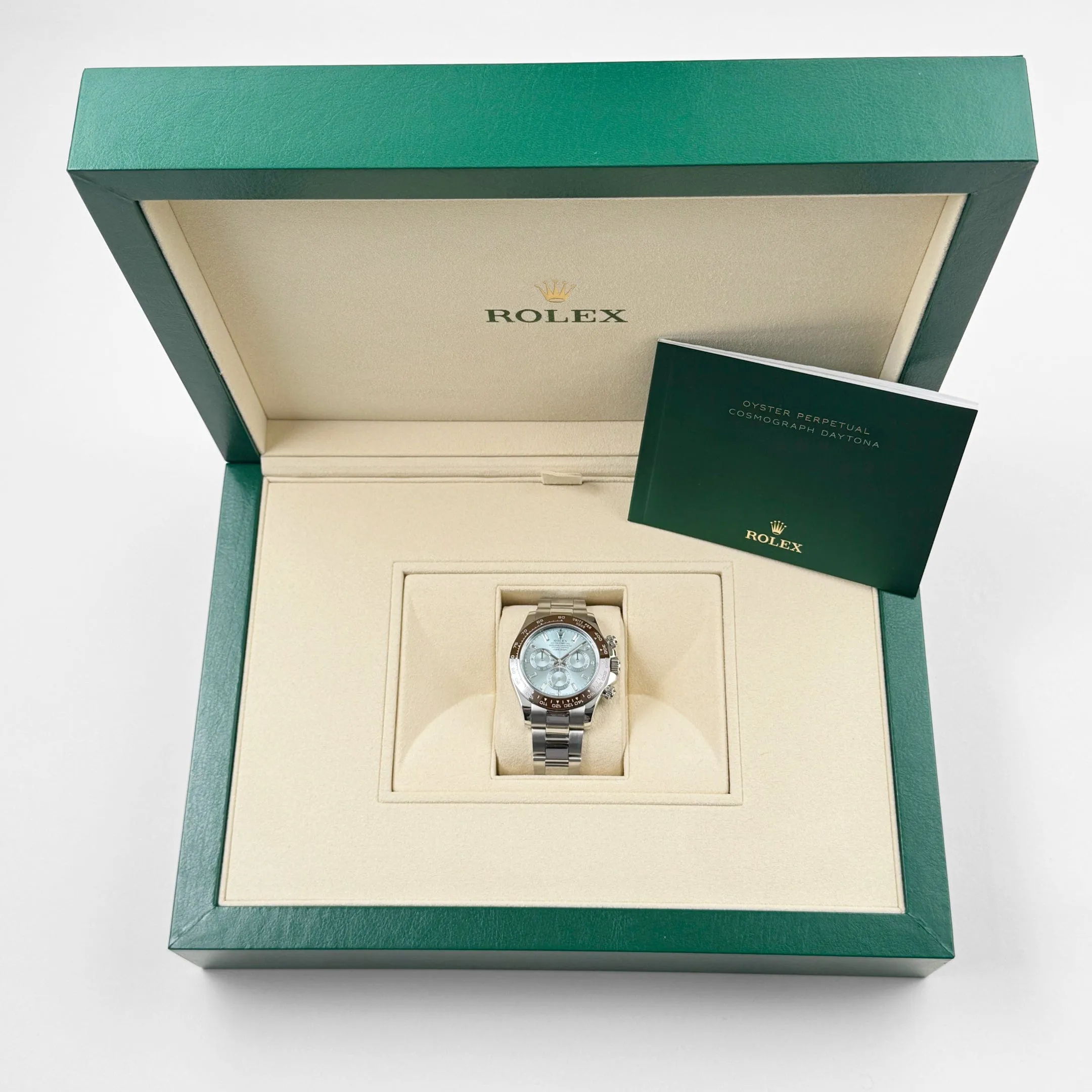 Rolex Daytona 116506 Platinum Ice Blue Baguette Diamond Dial (2015)