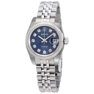 Rolex Lady Datejust 26 Blue Dial Stainless Steel Jubilee Bracelet Automatic Watch 179174BLJDJ