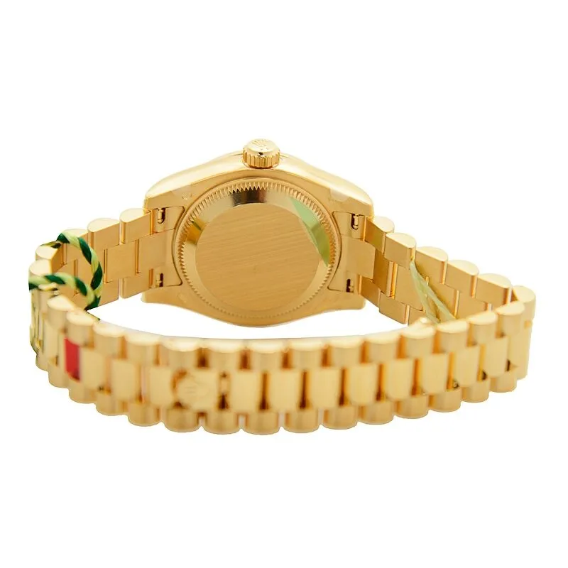 Rolex Lady-Datejust 26 Champagne Dial 18K Yellow Gold President Automatic Ladies Watch 179158CDP 179158 CDP