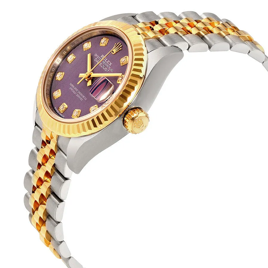 Rolex Lady Datejust Lavender Diamond Dial Steel and 18K Yellow Gold Automatic Ladies Watch 279173LVDJ 279173/63343 G