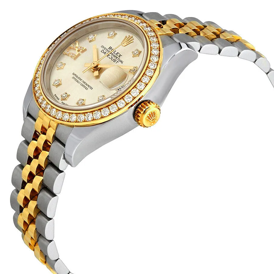 Rolex Lady Datejust Sundust Roman Diamond Dial Diamond Bezel Automatic Watch 279383SNDRJ