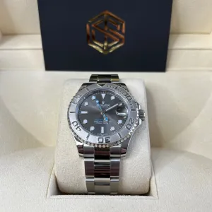 Rolex Yacht-Master 37 268622 Rhodium Dial 2019 Mint Condition Full Set Watch