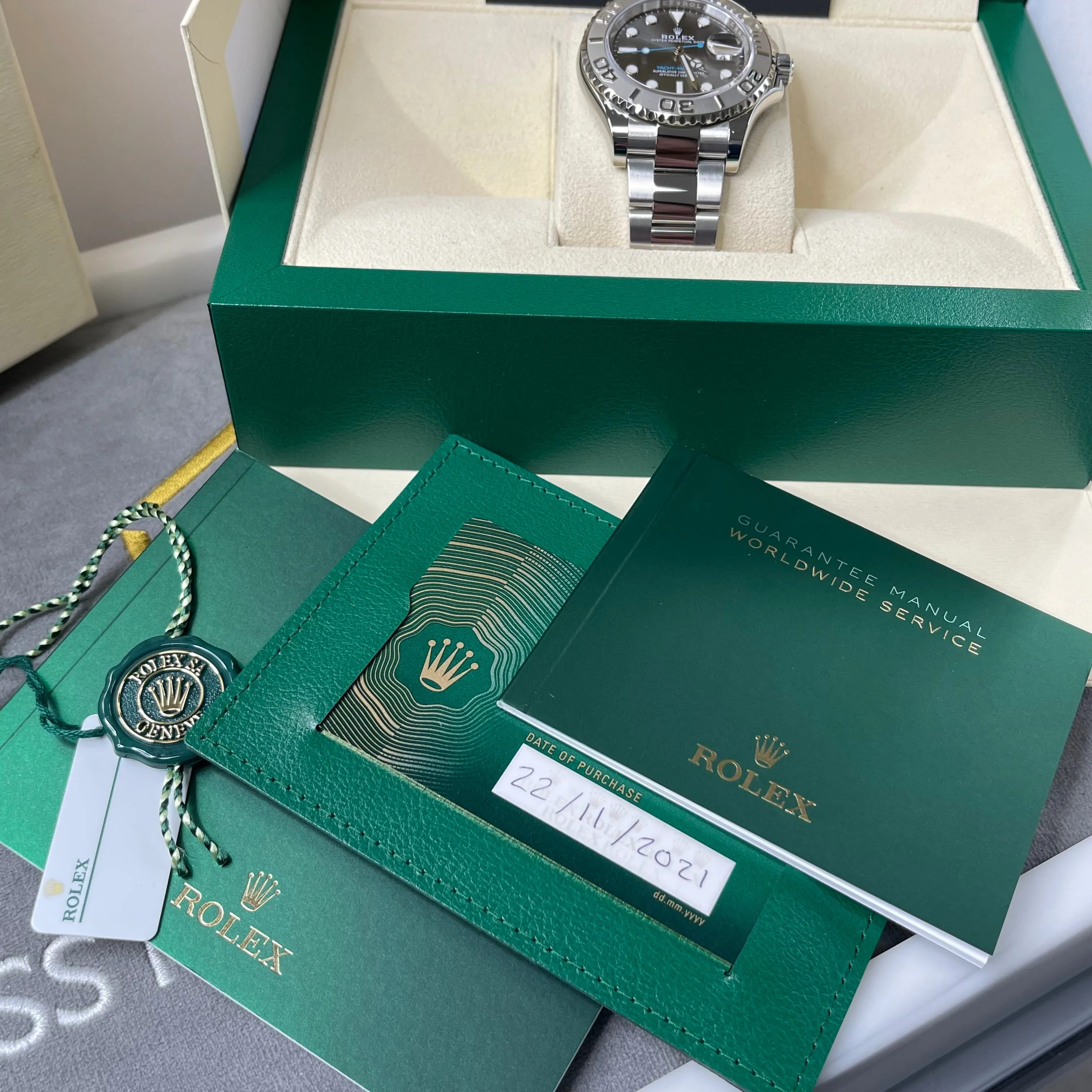 Rolex Yacht-Master 40 126622 Rhodium Dial 2021 Unworn Full Set Watch