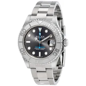 Rolex Yacht-Master Rhodium Dial Steel and Platinum Oyster 37 mm Watch 268622RSO