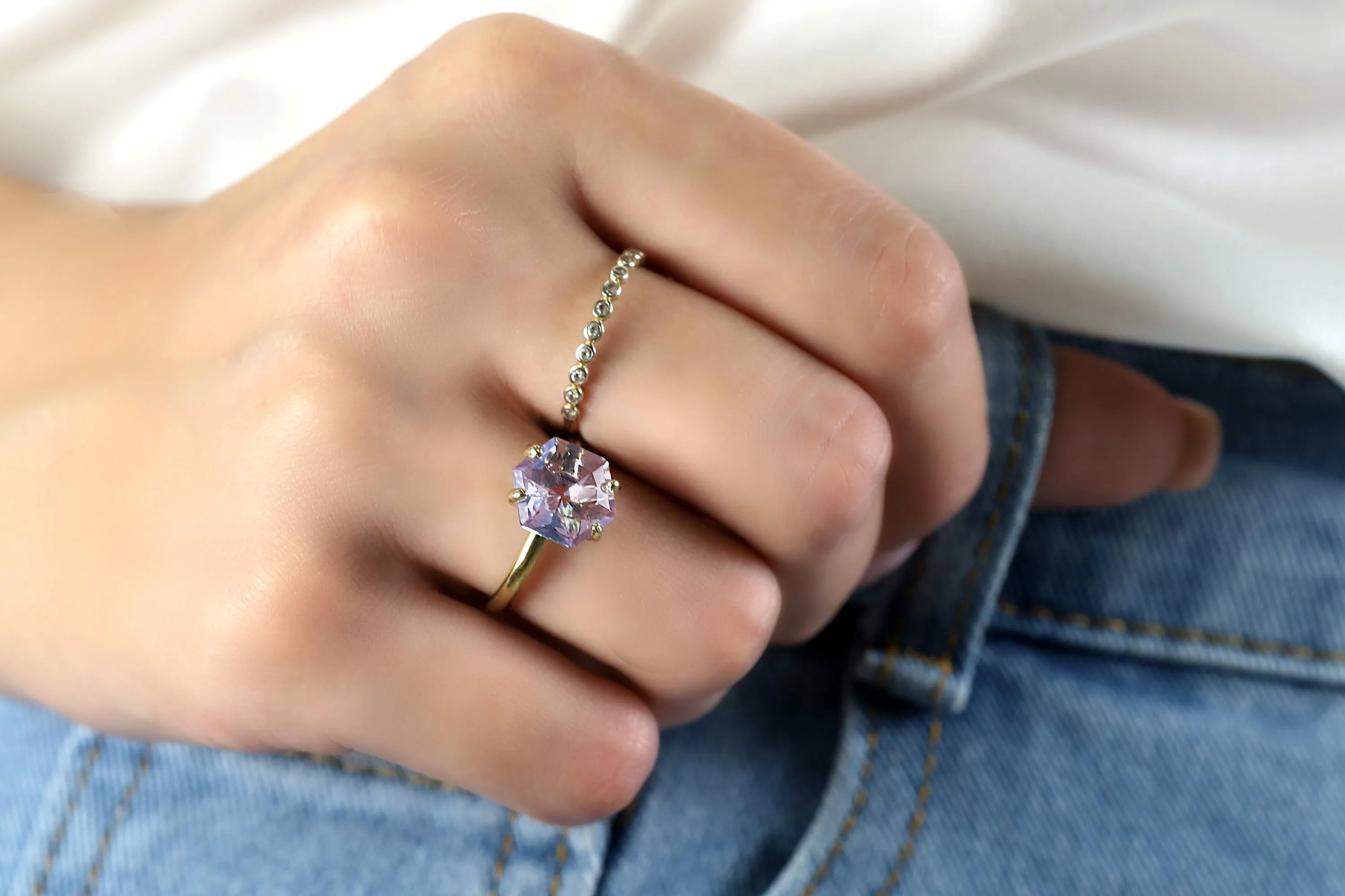 Rose Gold Tanzanite Solitaire Ring