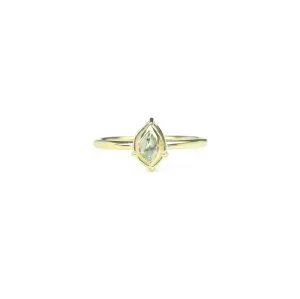 Rough Green Diamond Solitaire