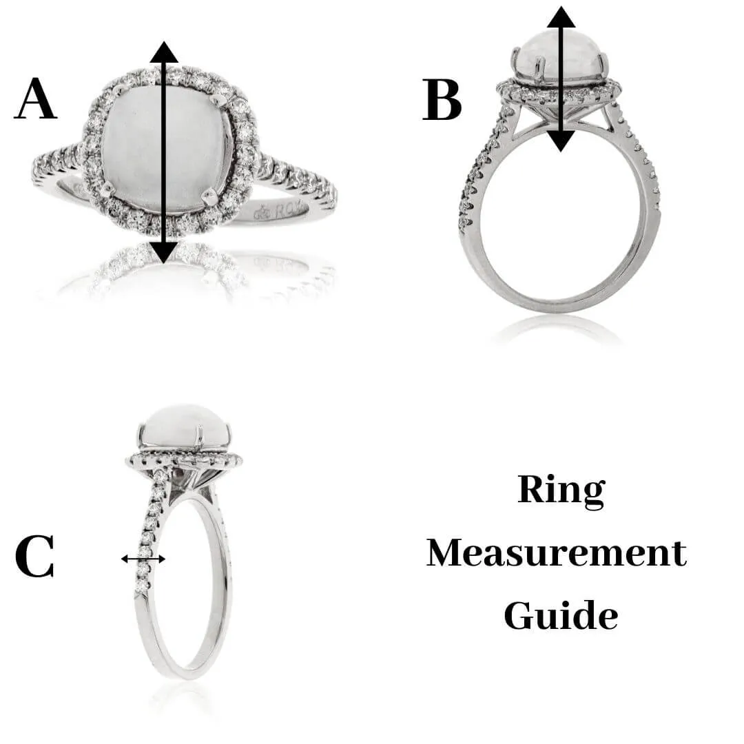 Round Emerald & Diamond Side Accented Ring